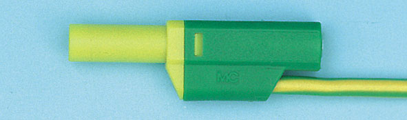 Sicherheitskabel 200 cm, gelb/grün