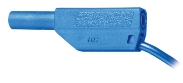 Sicherheits-Experimentierkabel 50 cm, blau