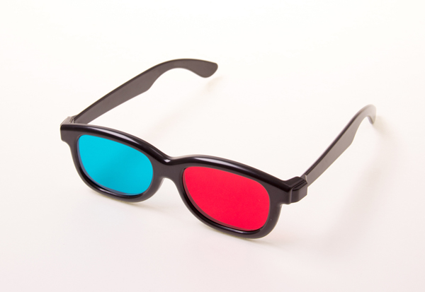 Rot-Cyan-Brille (3D)