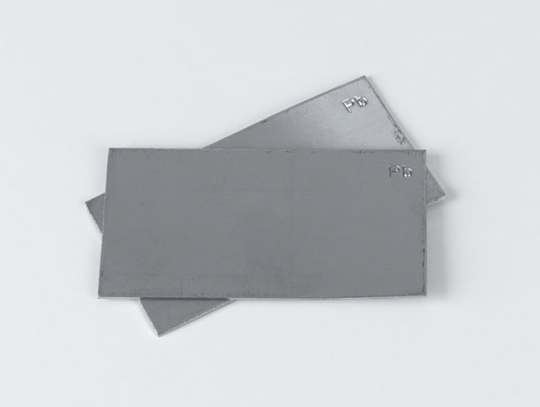 Plattenelektrode Blei 76 x 40 mm, Satz 2