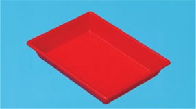 Schale, rot, für Format 24 x 30 cm (9,45 in x 11,8 in)