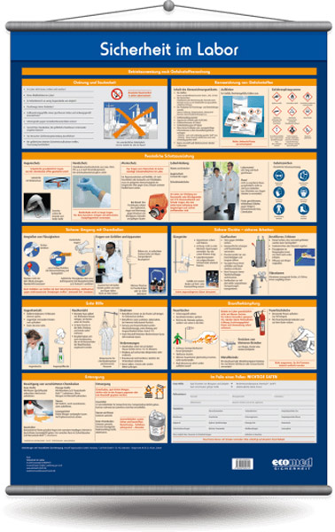 Wandtafel "Sicherheit im Labor"