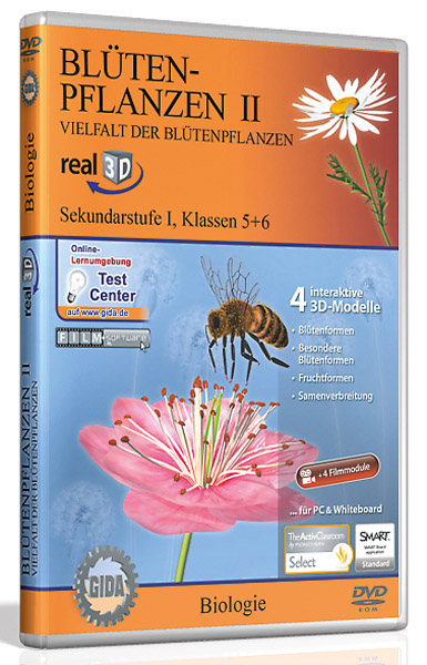 DVD: Blütenpflanzen II - Vielfalt der Blütenpflanzen - Software real3D