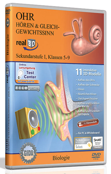 DVD: Ohr - Hören & Gleichgewichtssinn - Software real3D