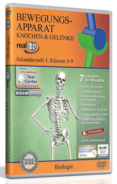 DVD: Bewegungsapparat - Knochen & Gelenke - Software real3D