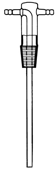 Glasrohreinsatz mit geradem Stiel