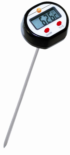 Mini Einstich-Thermometer mit verlängertem Fühlerrohr