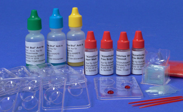 Experimentier-Kit de Luxe: "Künstliches Blut" mit Rhesusfaktor