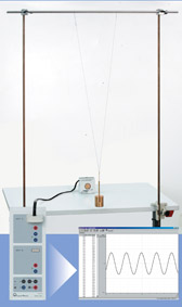 Aufzeichnung der Schwingung eines Fadenpendels – Aufzeichnung mit Sensor-CASSY