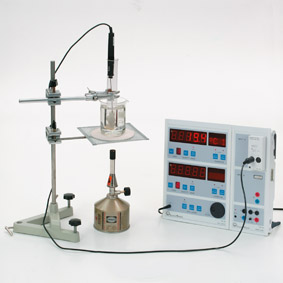 Schmelz- und Erstarrungstemperatur/Kerzenwachs - Messung mit Sensor-CASSY und Display