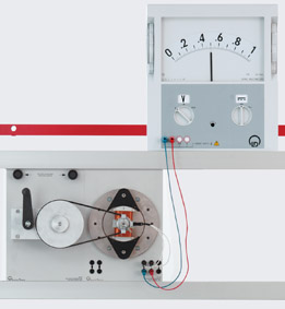 Außenpolgenerator zur Erzeugung einer Wechselspannung – Messung mit einem Demo-Multimeter