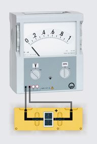 Leerlaufspannung einer Solarzelle - Aufbau mit Leiterbausteinen
