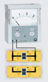 Parallelschaltung von Solarzellen - Aufbau mit Leiterbausteinen