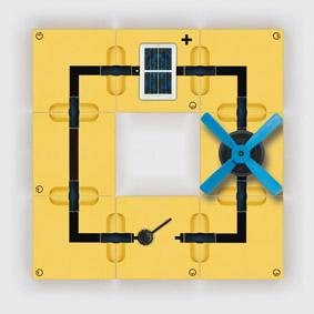 Umwandlung von Lichtenergie in mechanische Energie - Motor mit Flügelrad