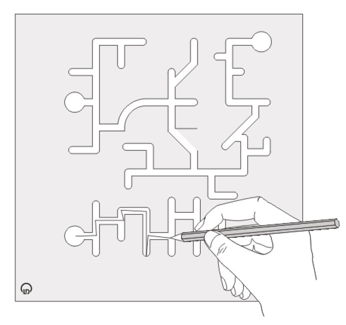 Fingerlabyrinth - Lernen mit geschlossenen Augen