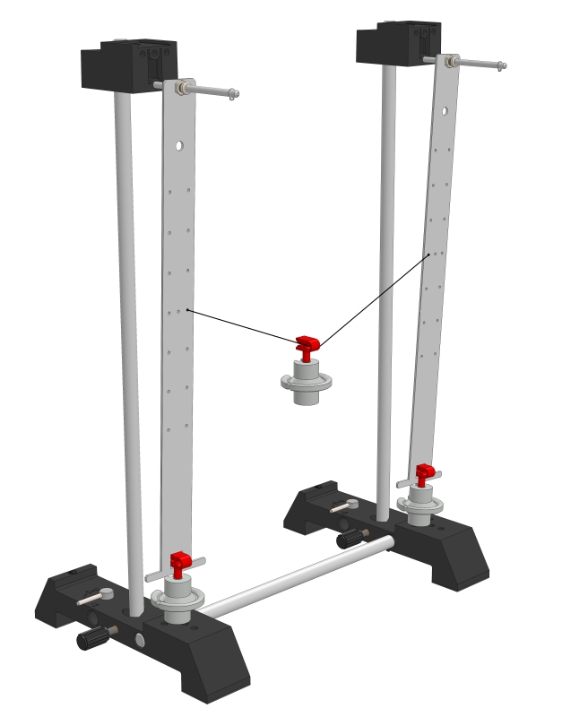 Schwingungen mechanisch gekoppelter Stabpendel - Digital