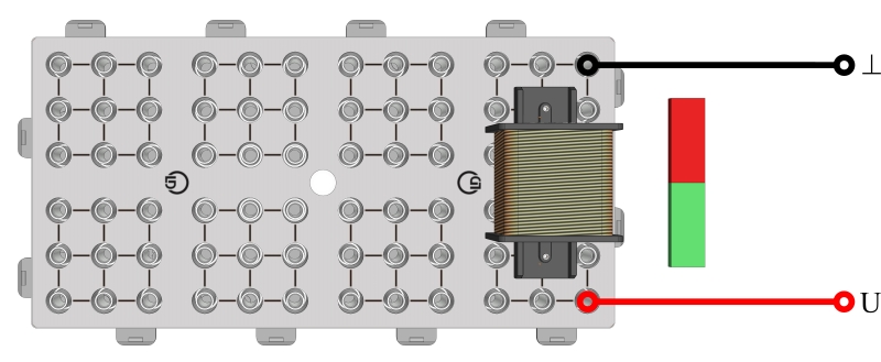 Elektromagnetische Induktion mit Stabmagnet und Spule - Digital