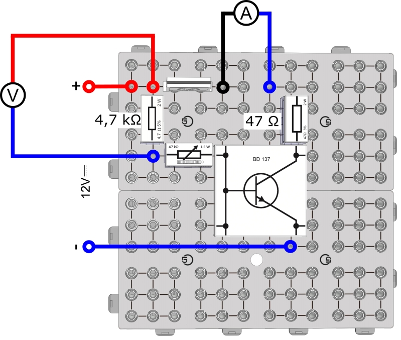 Die Stromverstärkung des Transistors