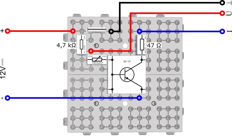 Die Stromverstärkung des Transistors - Digital