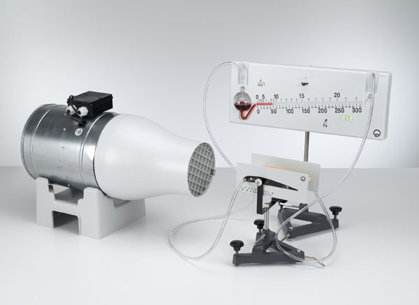 Druckverlauf an einem Tragflächenprofil - Druckmessung mit dem Feinmanometer