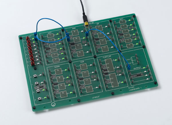 AND-, OR-, XOR-, NOT- und NAND-Verknüpfungen von zwei Variablen