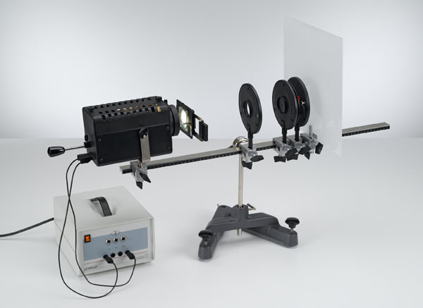 Optisches Analogon zur Elektronenbeugung an einem polykristallinen Gitter